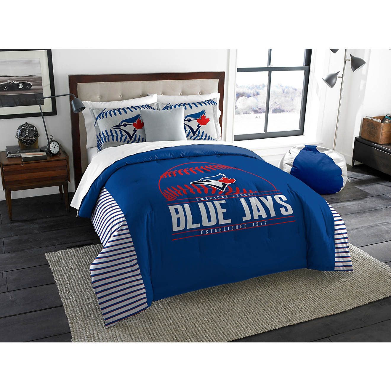 Northwest Toronto Blue Jays Grand Slam King Comforter Set                                                                        - view number 1