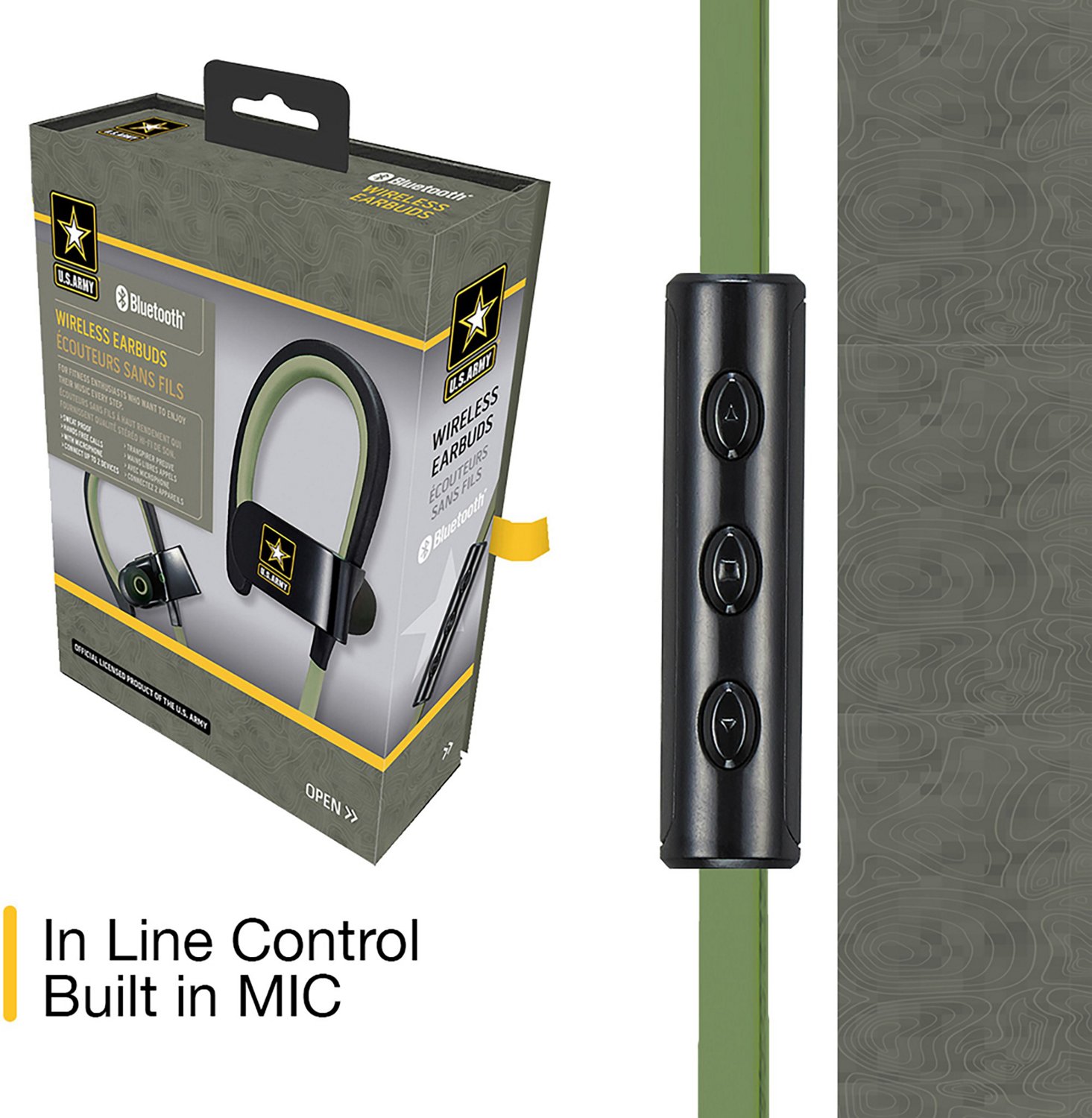 U.S. Army Wireless Bluetooth Earbuds Academy