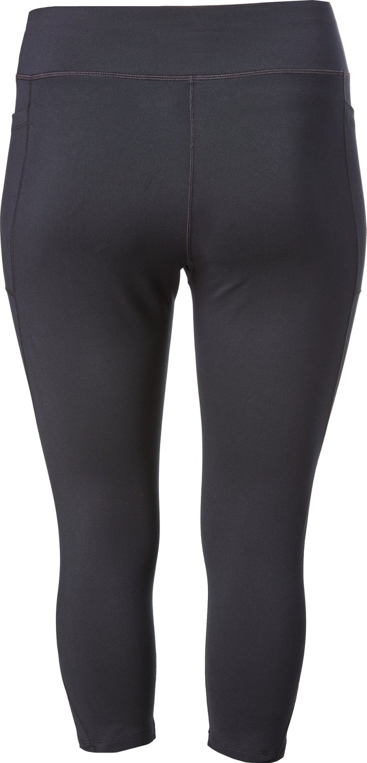 BCG Women's Contrast Pieced Crop Plus Size Leggings | Academy