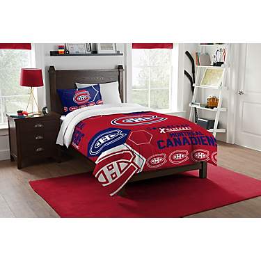 The Northwest Company Montreal Canadiens Hexagon Twin Comforter and Sham Set                                                    