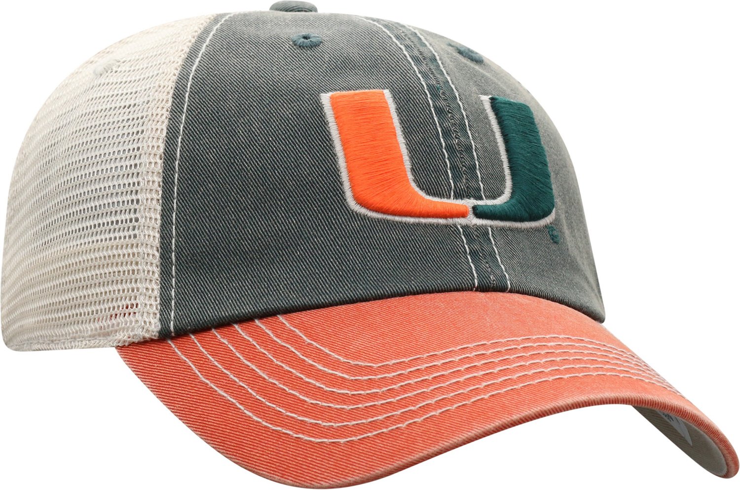 Top of the World Youth University Of Miami Offroad Adjustable 3 Tone Cap - view number 4