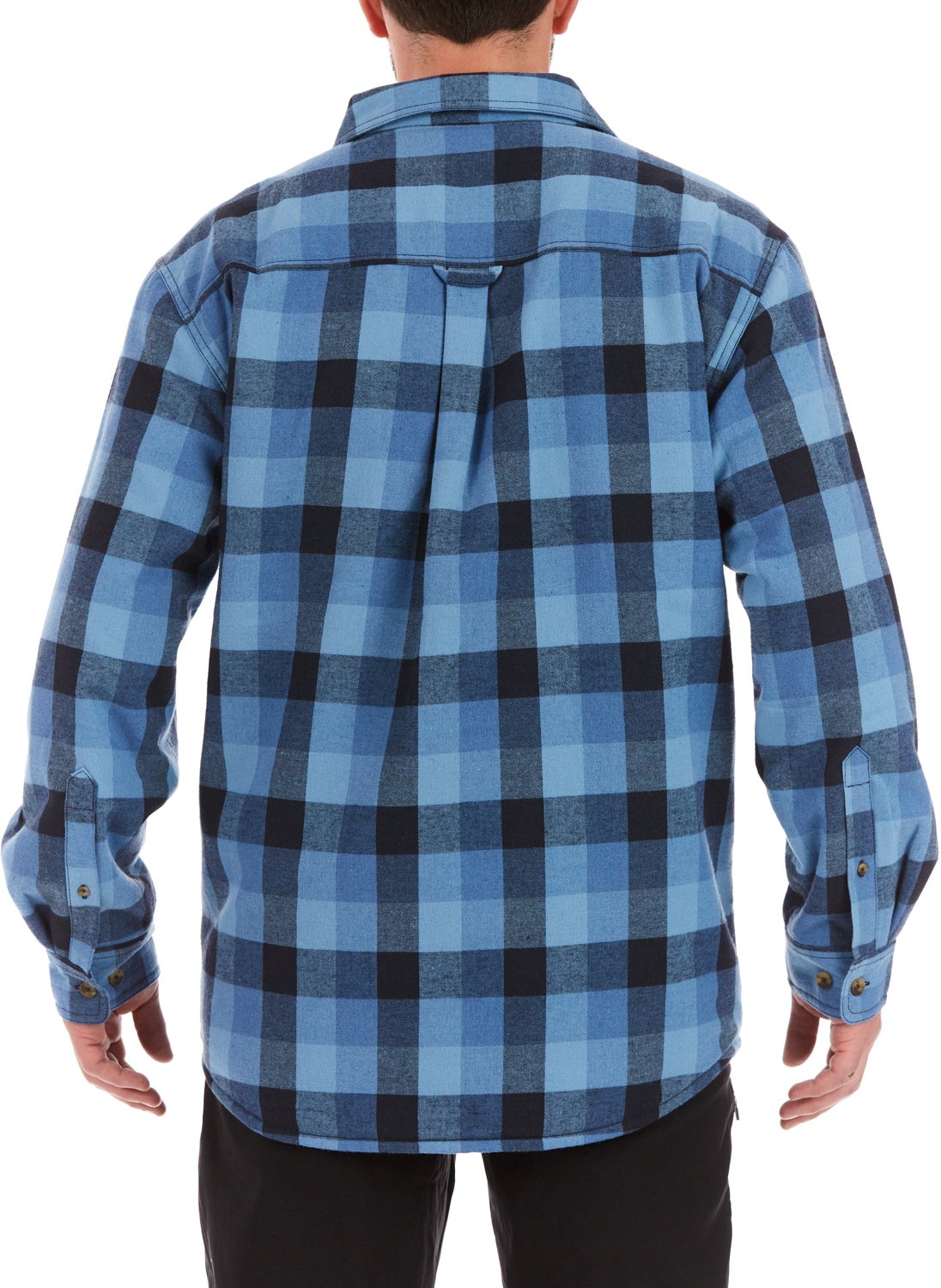 Smith's Workwear Men's Sherpa Lined Flannel Shirt Jacket - view number 2