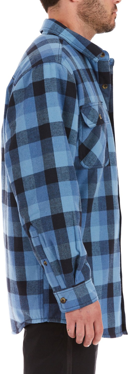 Smith's Workwear Men's Sherpa Lined Flannel Shirt Jacket - view number 3