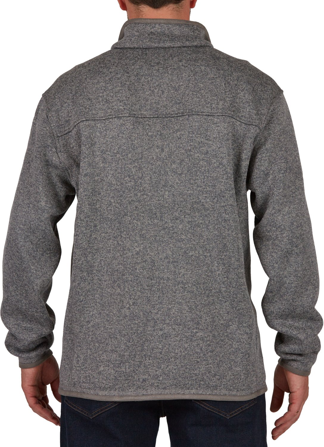 Smith's Workwear Men's Sherpa Lined Sweater Fleece Jacket - view number 2