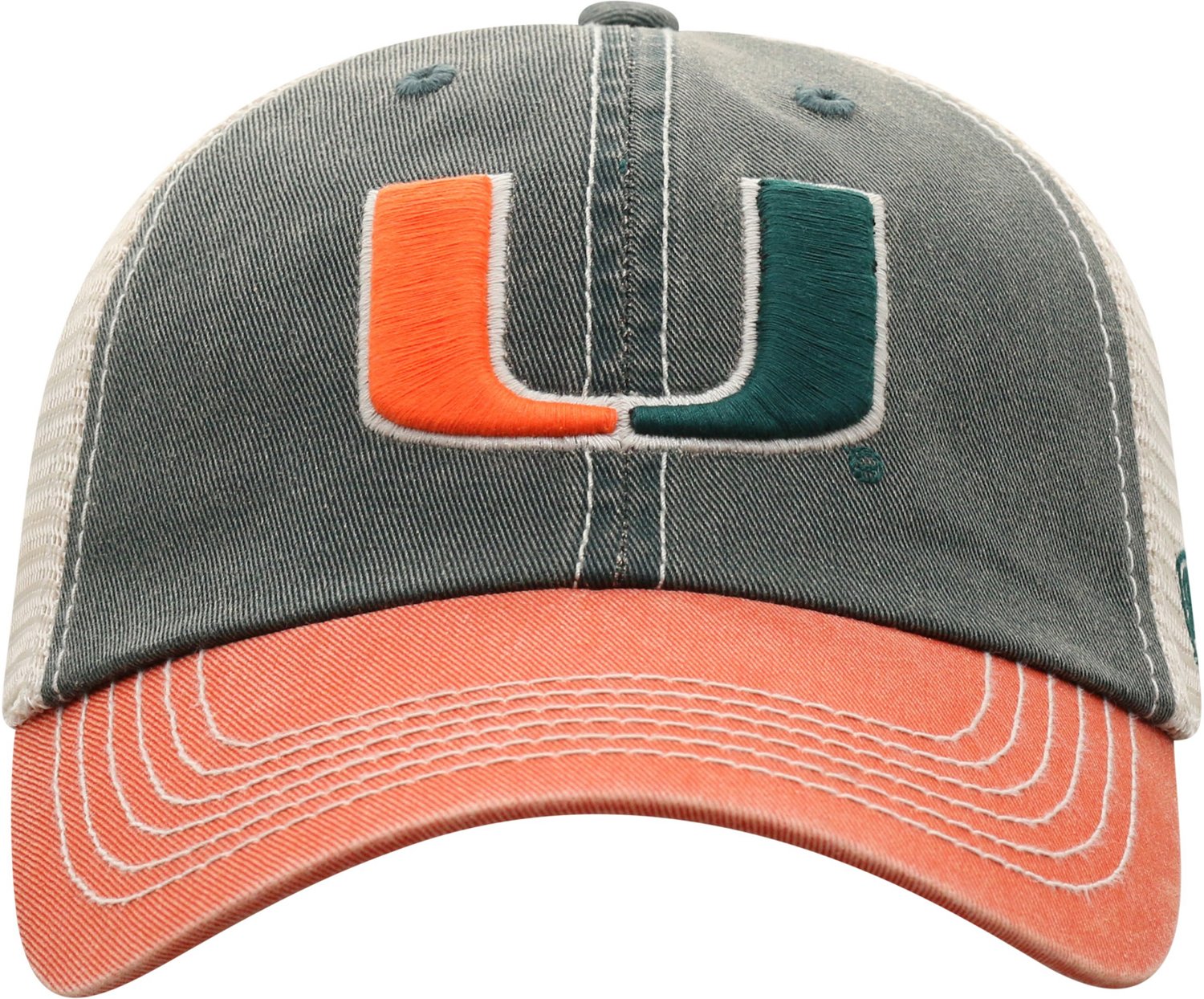 Top of the World Youth University Of Miami Offroad Adjustable 3 Tone Cap - view number 3