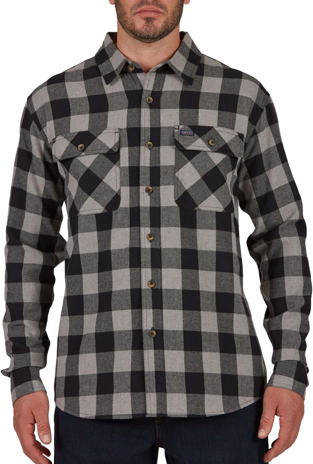 Smith's Workwear Men's Buffalo 2Pocket Flannel Shirt Academy