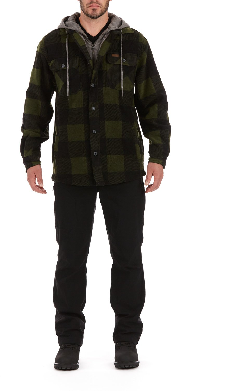 Smith's Workwear Men's Sherpa Lined Microfleece Shirt Jacket - view number 5