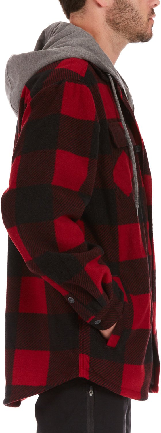 Smith's Workwear Men's Sherpa Lined Microfleece Shirt Jacket - view number 3