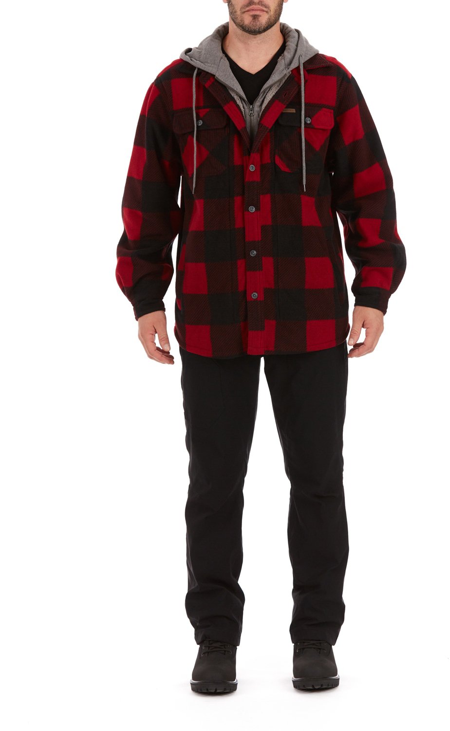 Smith's Workwear Men's Sherpa Lined Microfleece Shirt Jacket - view number 5