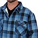Smith's Workwear Men's Sherpa Lined Flannel Shirt Jacket                                                                         - view number 4