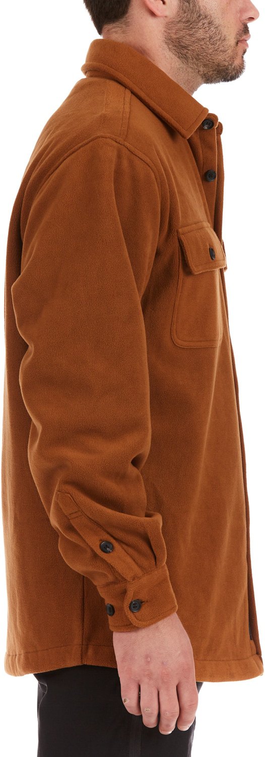 Smith's Workwear Men's Sherpa Lined Fleece Shirt Jacket - view number 3