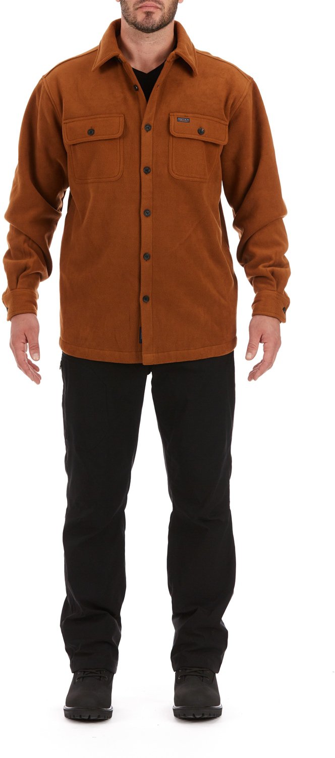 Smith's Workwear Men's Sherpa Lined Fleece Shirt Jacket - view number 5