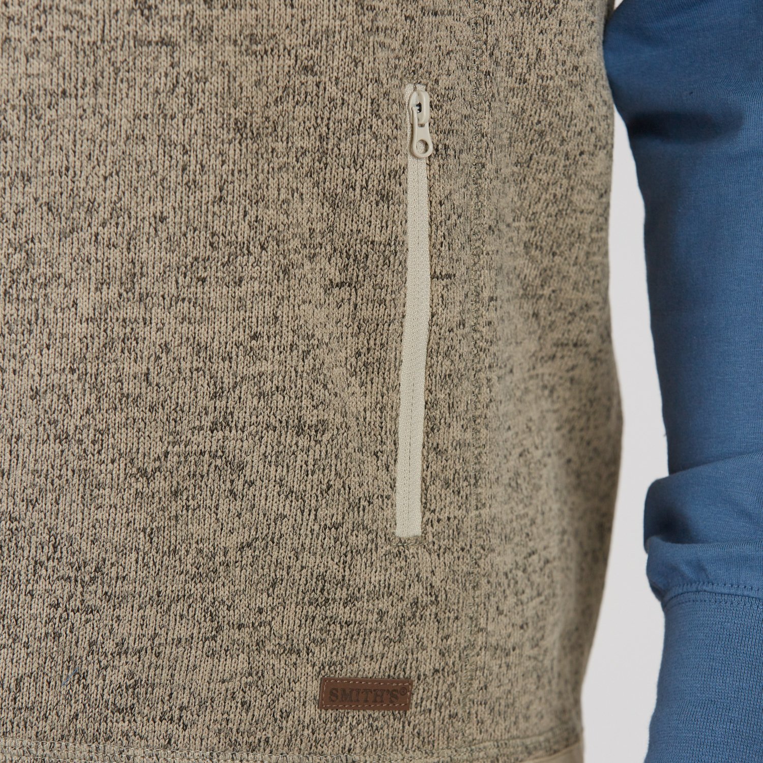 Smith's Workwear Men's Sherpa Lined Sweater Fleece Vest - view number 4