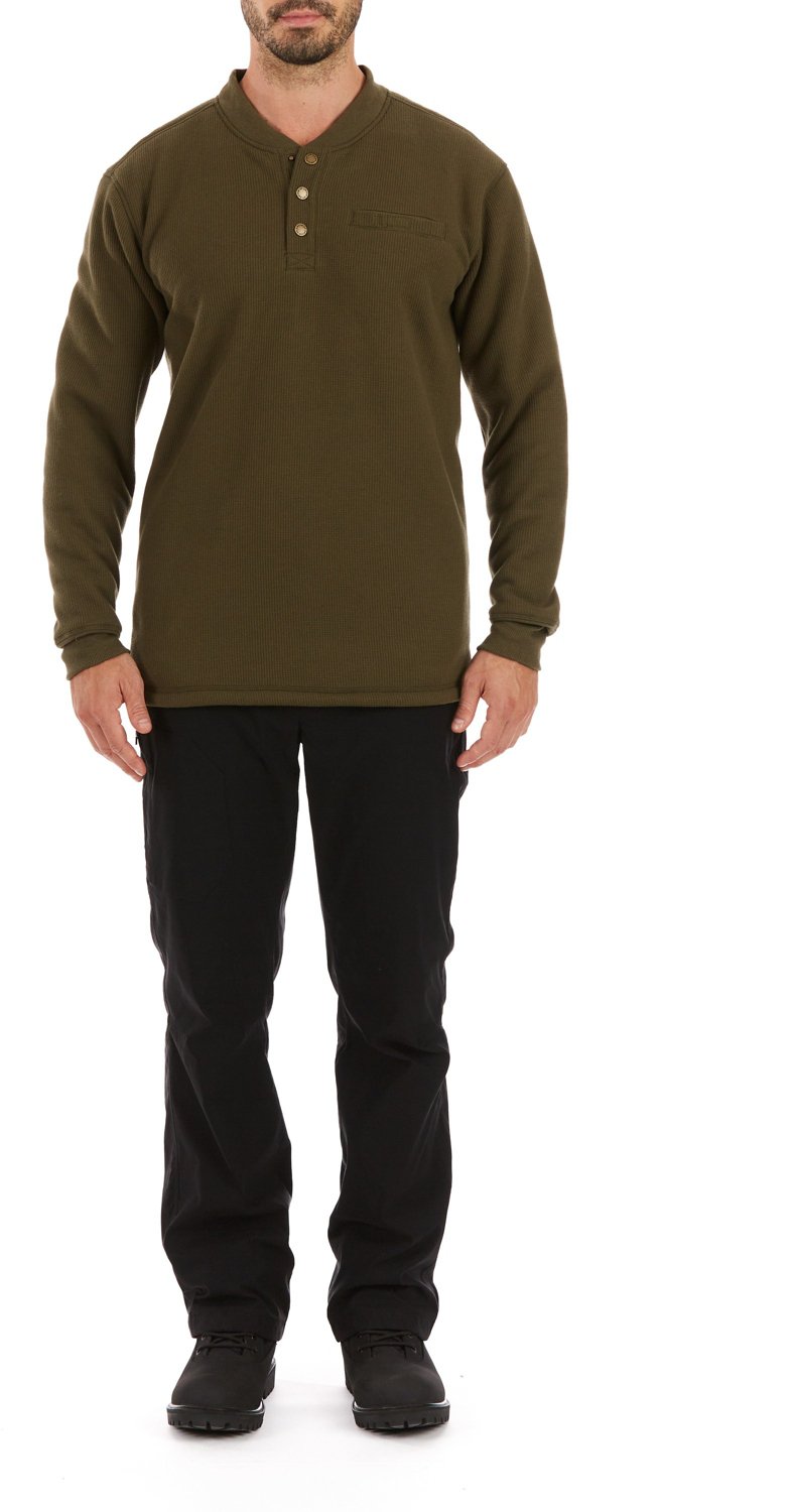 Smith's Workwear Men's Sherpa Bonded Thermal Henley Pullover Shirt - view number 5