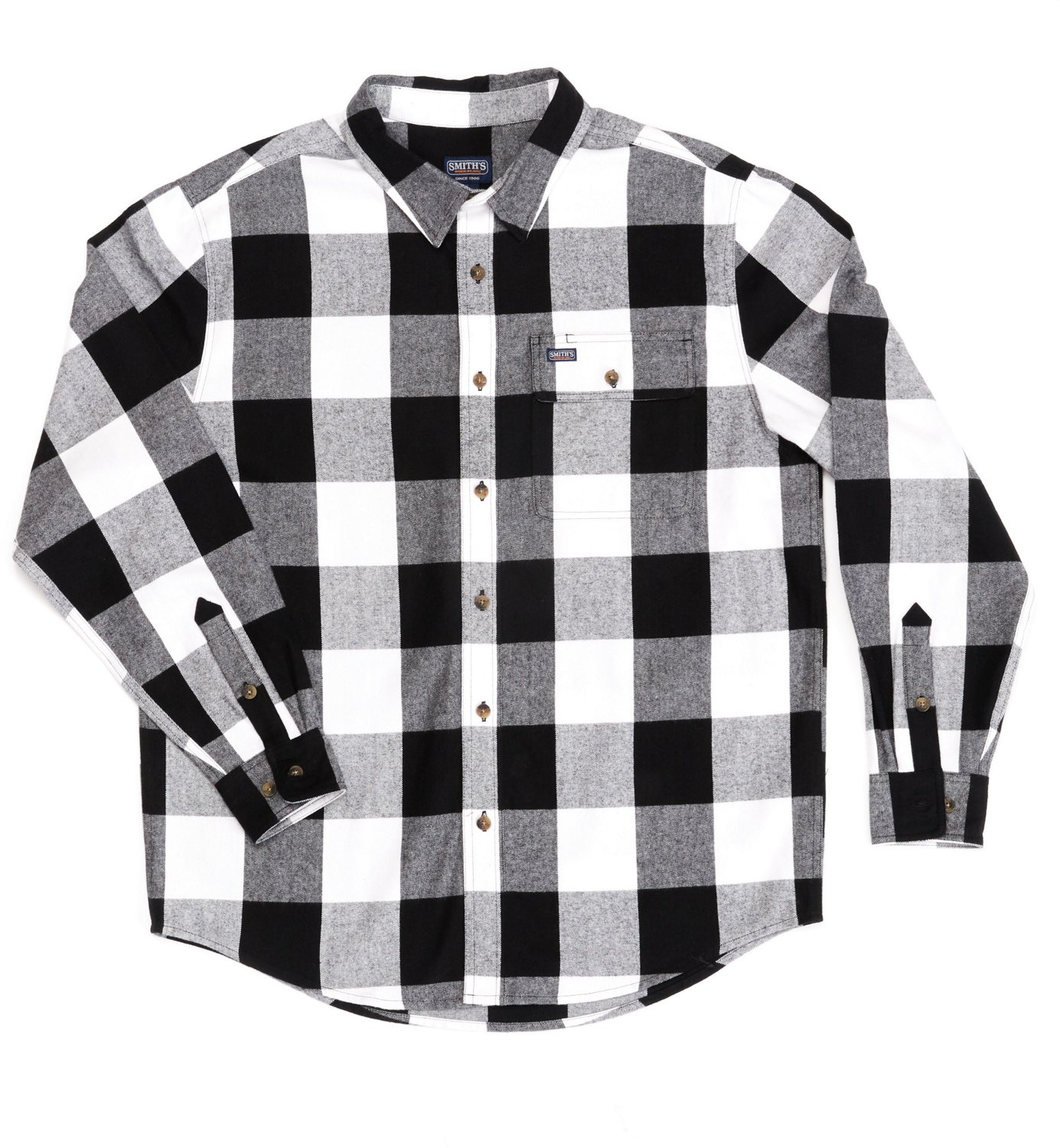 Smith's Workwear Men's Buffalo Flannel Button Down Shirt - view number 6