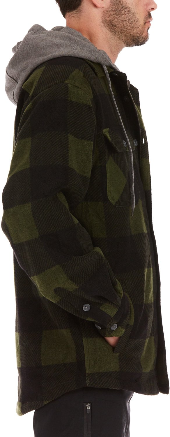 Smith's Workwear Men's Sherpa Lined Microfleece Shirt Jacket - view number 3