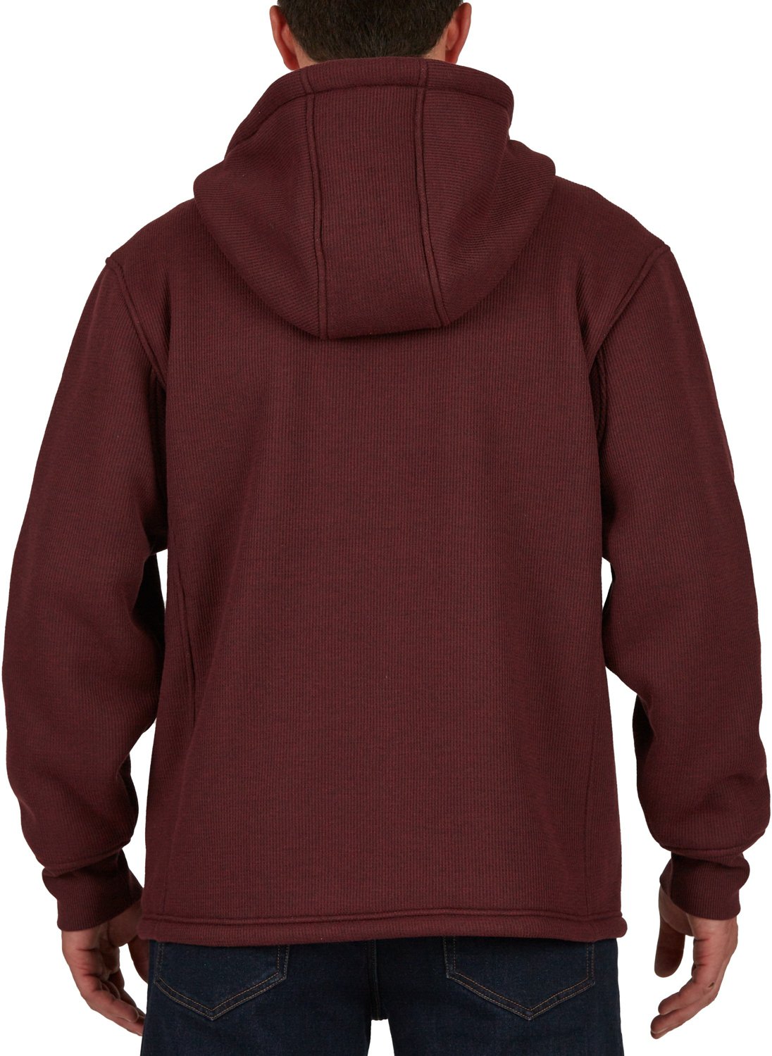 Smith's Workwear Men's Sherpa Lined Thermal Hooded Shirt Jacket - view number 2