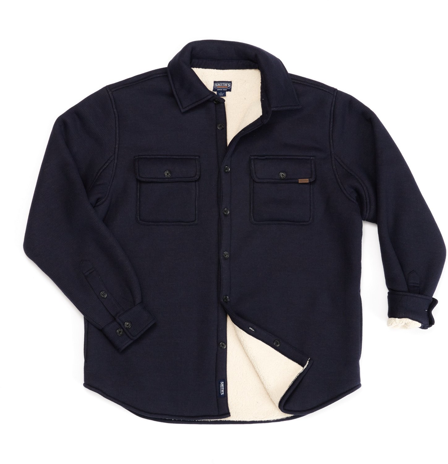 Smith's Workwear Men's Sherpa Lined Microfleece Shirt Jacket - view number 5