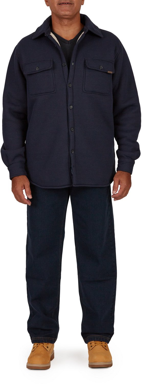 Smith's Workwear Men's Sherpa Lined Microfleece Shirt Jacket - view number 4