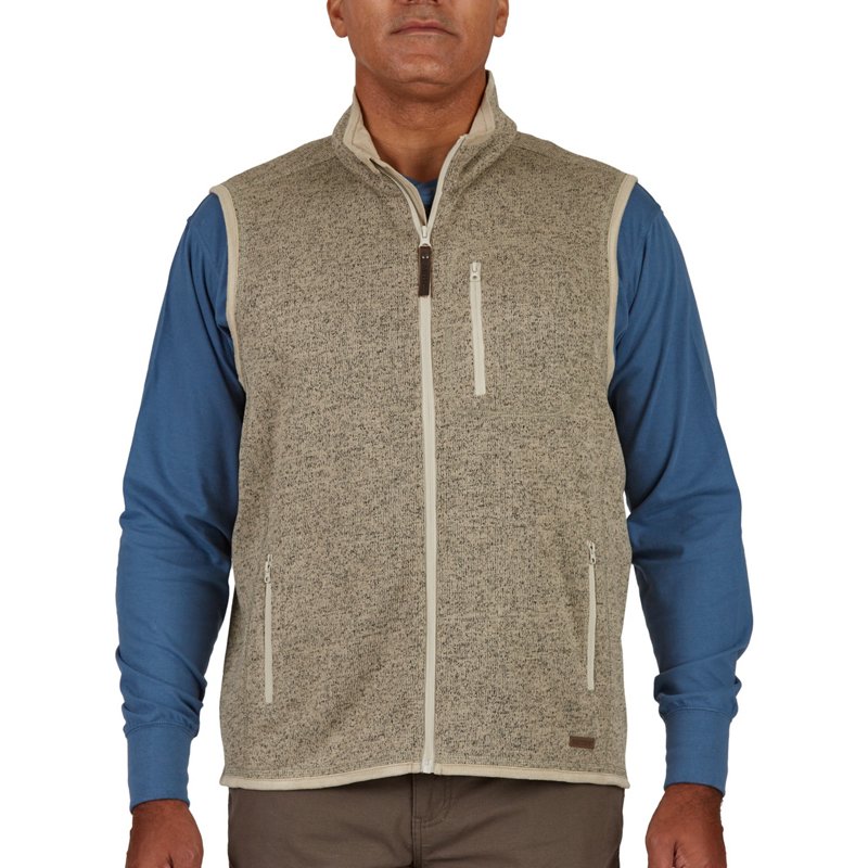 Smith's Workwear Men's Sherpa Lined Sweater Fleece Vest Ltbeige, X-Large - Men's Work Jackets at Academy Sports