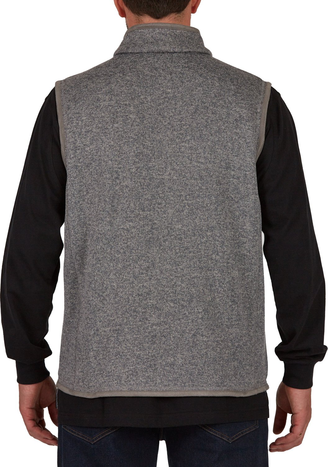 Smith's Workwear Men's Sherpa Lined Sweater Fleece Vest - view number 2