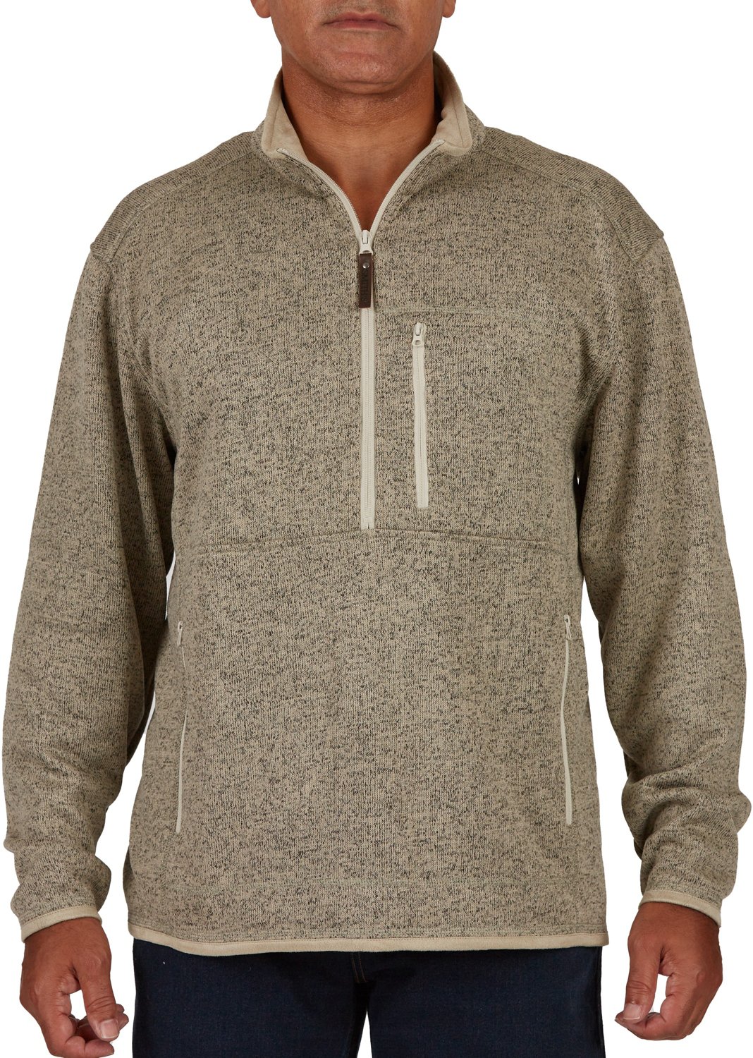 Smith's Workwear Men's Sherpa Lined Sweater Fleece Jacket                                                                        - view number 1