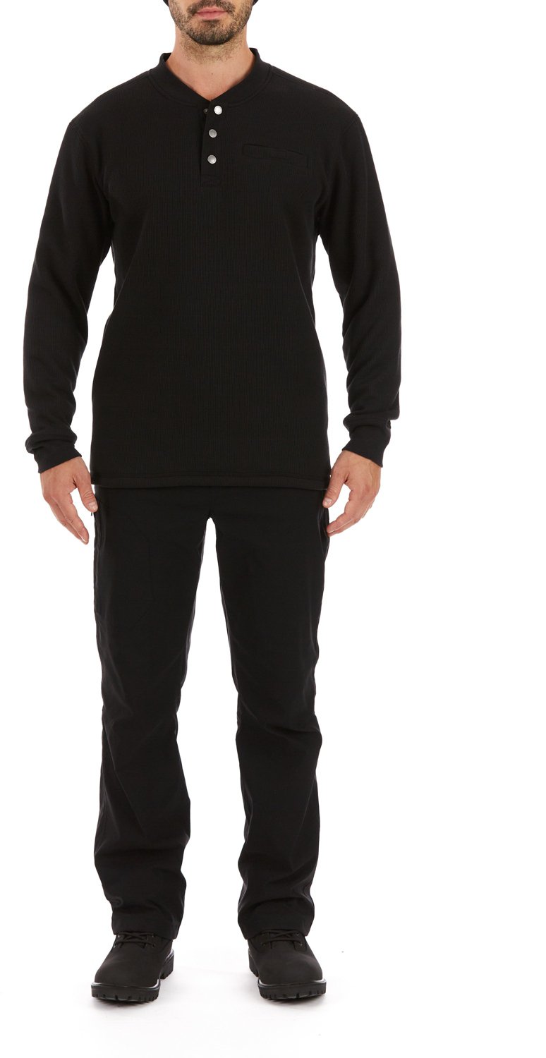 Smith's Workwear Men's Sherpa Bonded Thermal Henley Pullover Shirt                                                               - view number 5