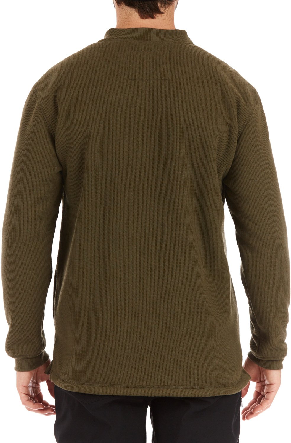 Smith's Workwear Men's Sherpa Bonded Thermal Henley Pullover