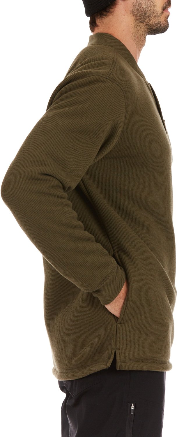 Smith's Workwear Men's Sherpa Bonded Thermal Henley Pullover Shirt - view number 3