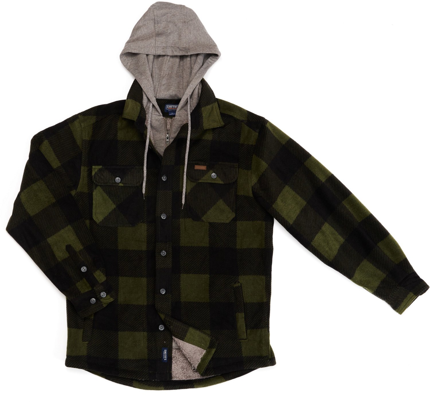 Smith's Workwear Men's Sherpa Lined Microfleece Shirt Jacket - view number 6