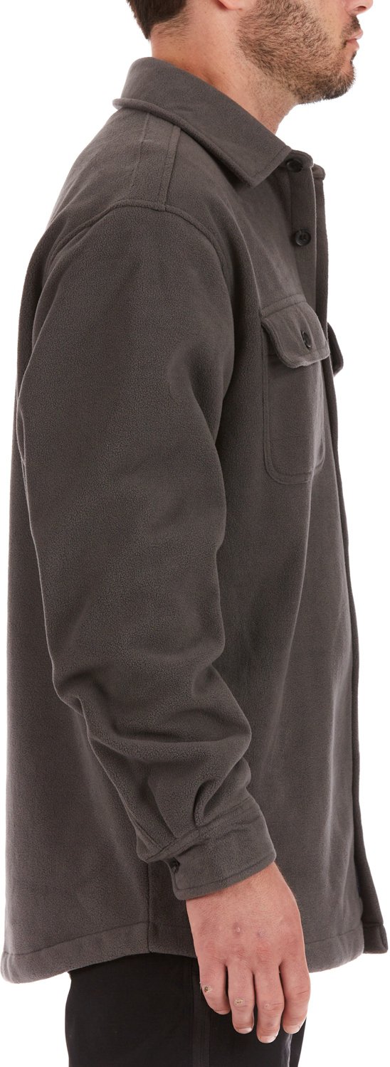 Smith's Workwear Men's Sherpa Lined Fleece Shirt Jacket - view number 3