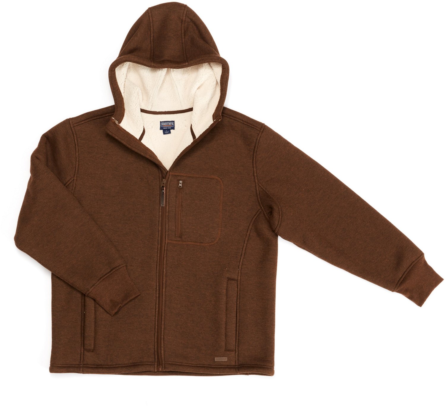 Smith's Workwear Men's Sherpa Lined Thermal Hooded Shirt Jacket - view number 5