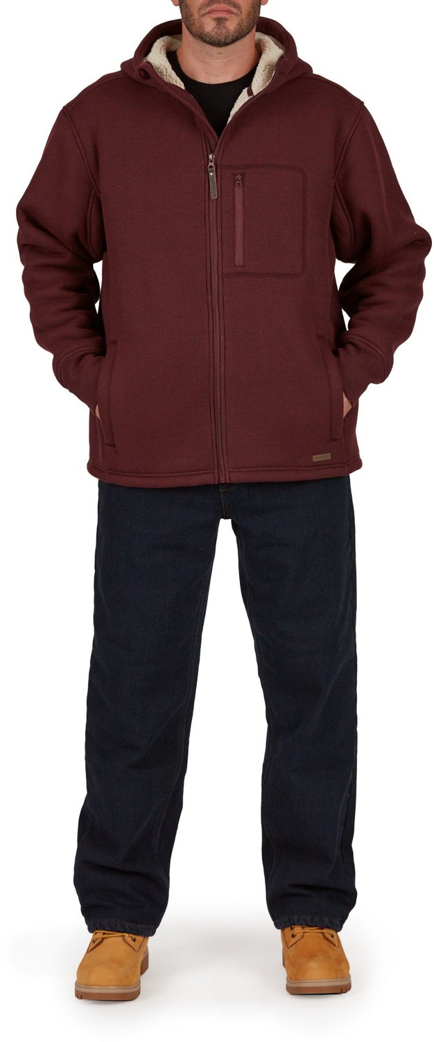 Smith's Workwear Men's Sherpa Lined Thermal Hooded Shirt Jacket - view number 4