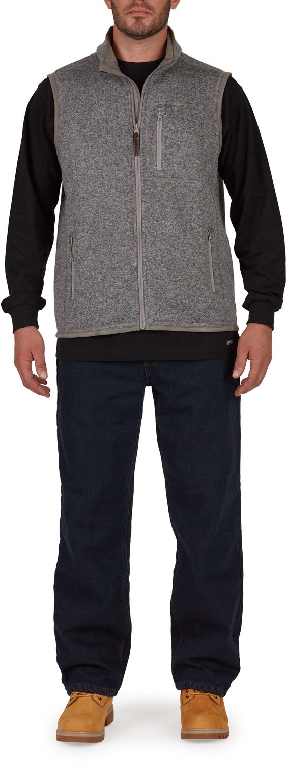 Mens Smiths Workwear SherpaLined Sweater Fleece Vest