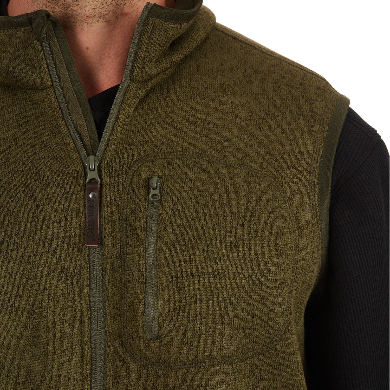 Smith's Workwear Men's Sherpa Lined Sweater Fleece Vest - view number 4