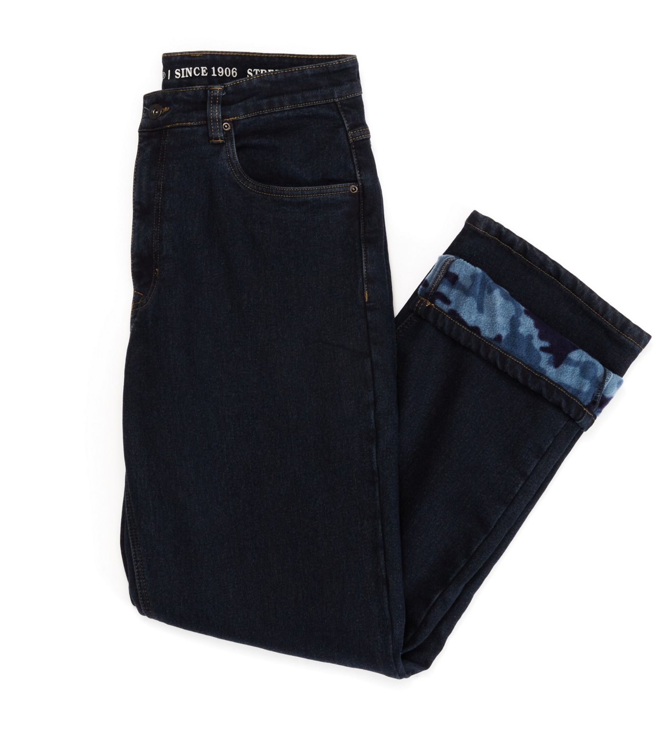 Smith's Workwear Men's Camo Fleece Lined 5-Pocket Jeans - view number 5