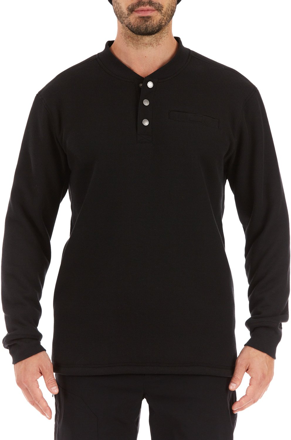 Smith's Workwear Men's Sherpa Bonded Thermal Henley Pullover Shirt                                                               - view number 1