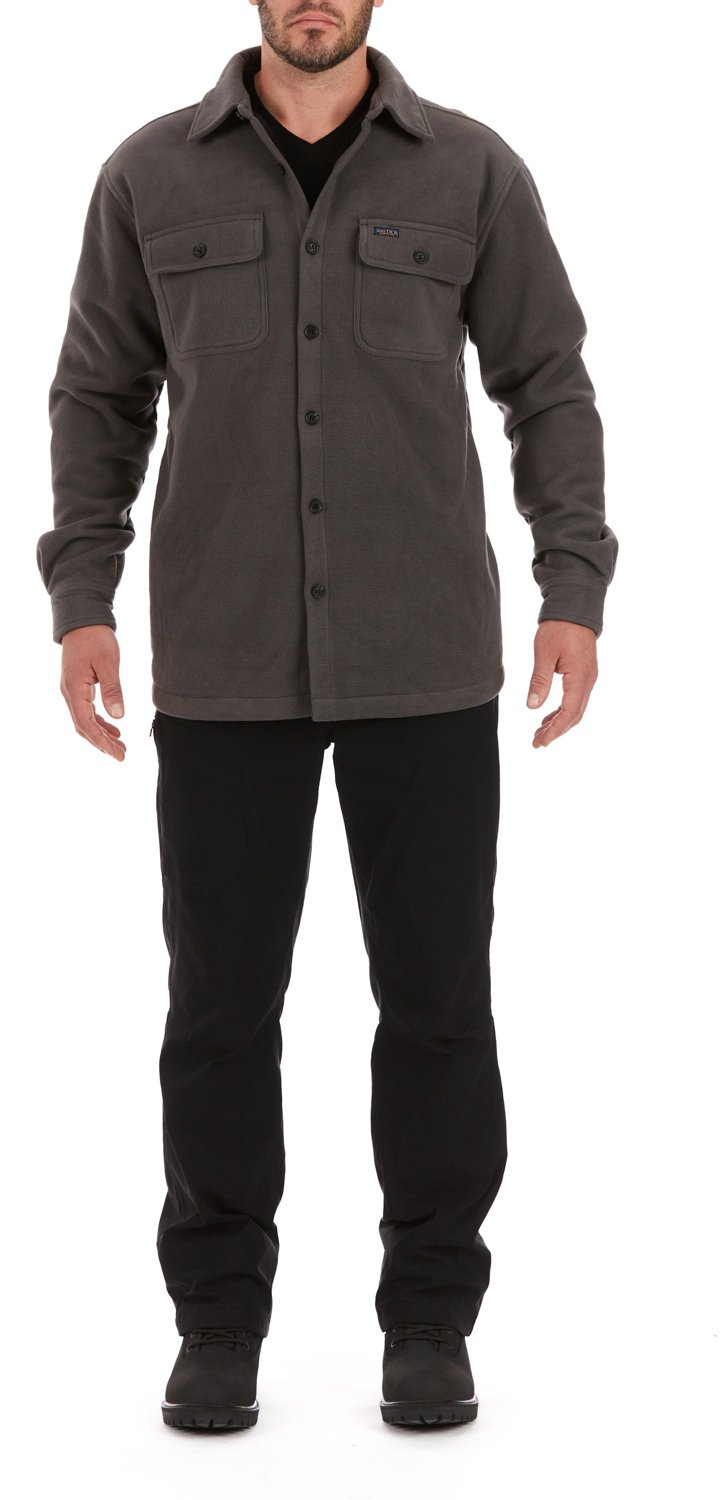 Smith's Workwear Men's Sherpa Lined Fleece Shirt Jacket - view number 5