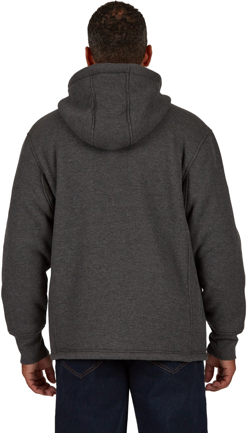 Smith's Workwear Men's Sherpa Lined Thermal Hooded Shirt Jacket - view number 2