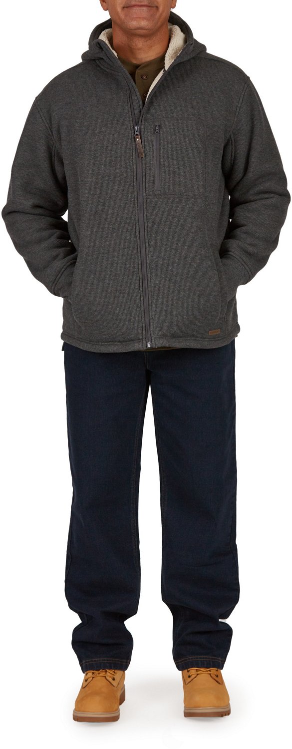 Smith's Workwear Men's Sherpa Lined Thermal Hooded Shirt Jacket - view number 3