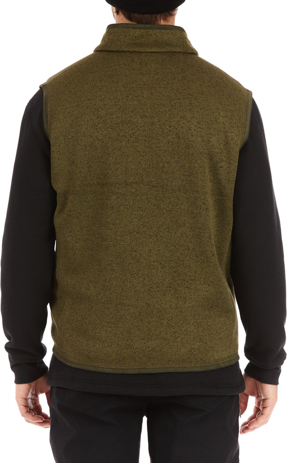 Smith's Workwear Men's Sherpa Lined Sweater Fleece Vest - view number 2