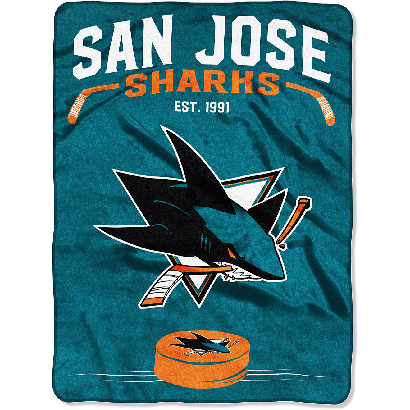 The Northwest Company San Jose Sharks Jersey Raschel Throw Blanket                                                               - view number 1
