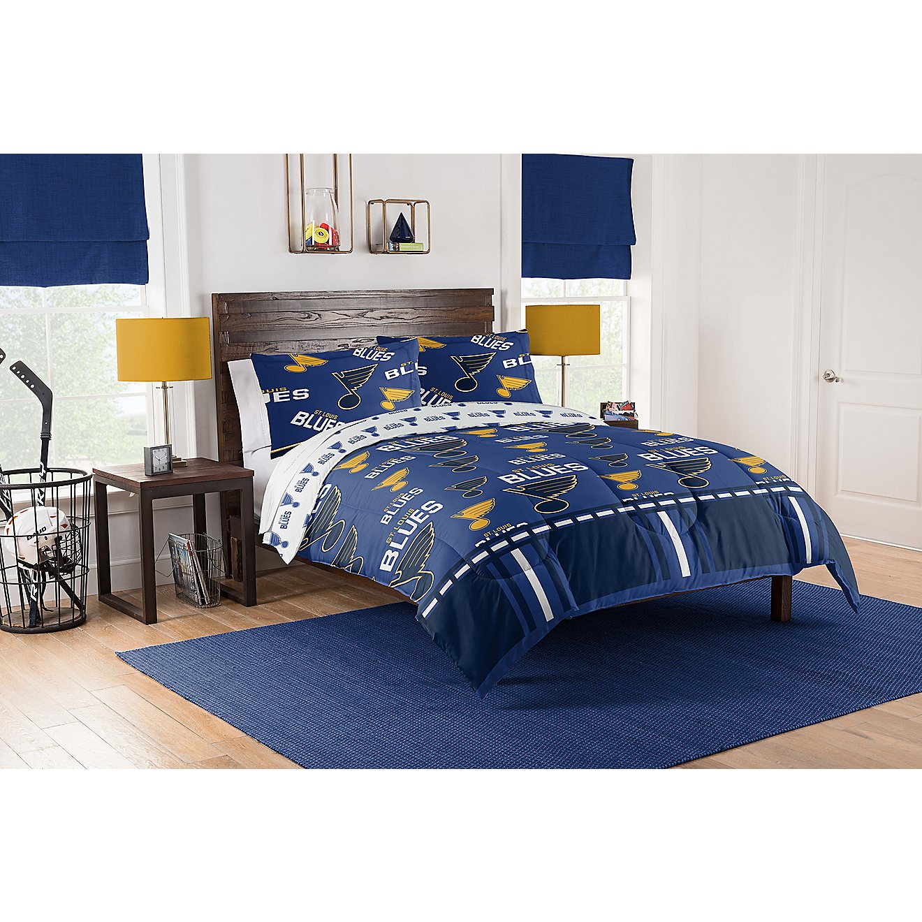 Northwest St. Louis Blues Rotary Queen Bed Set                                                                                   - view number 1