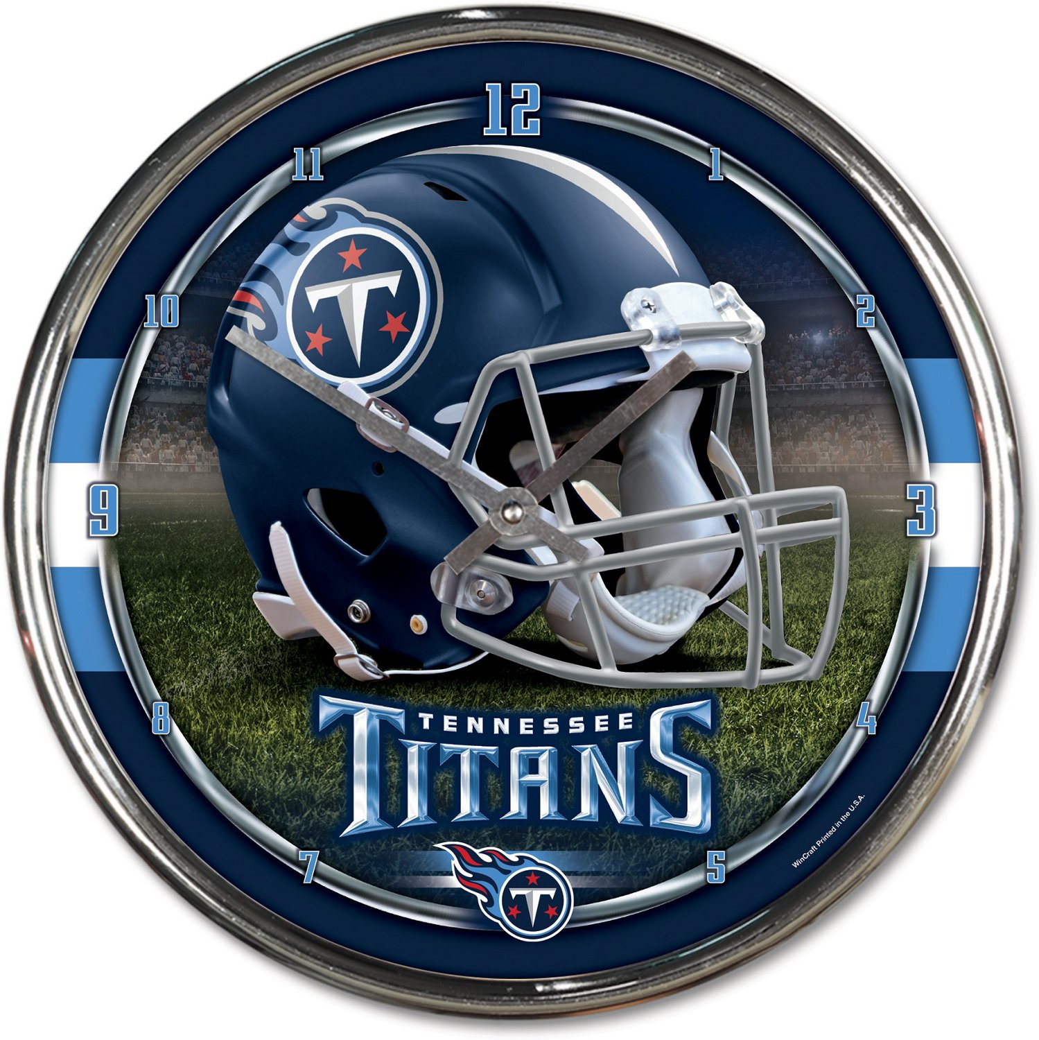 WinCraft Tennessee Titans 12 in Chrome Clock - view number 1