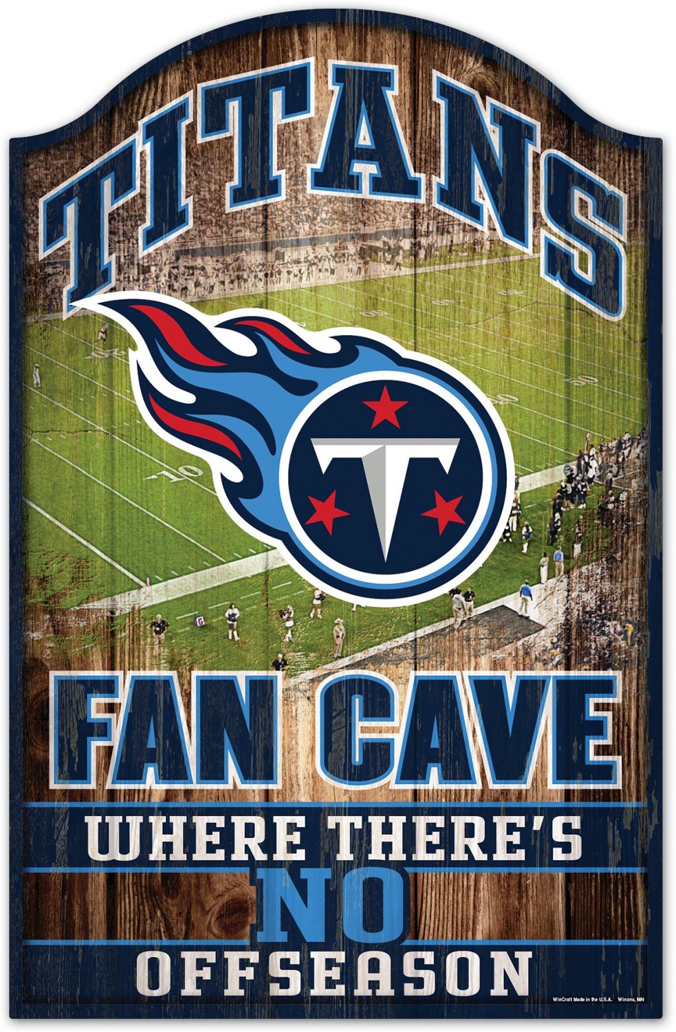 WinCraft Tennessee Titans Wood Sign