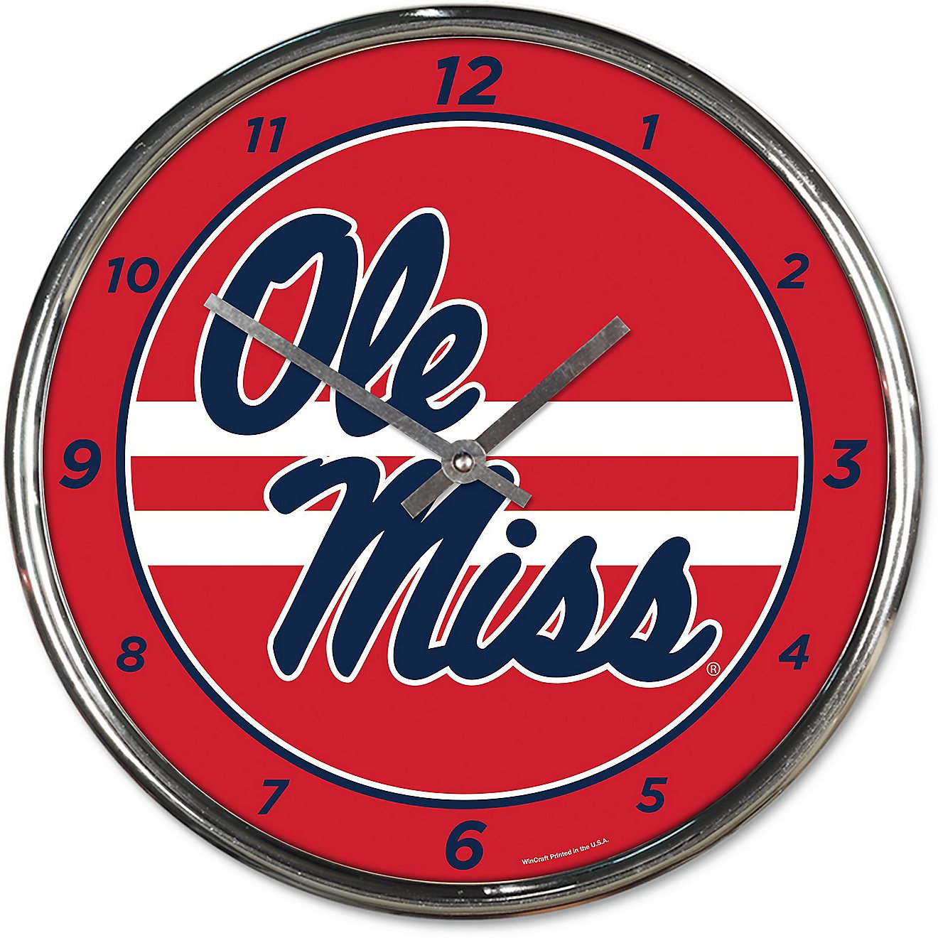 WinCraft University of Mississippi Chrome Clock                                                                                  - view number 1