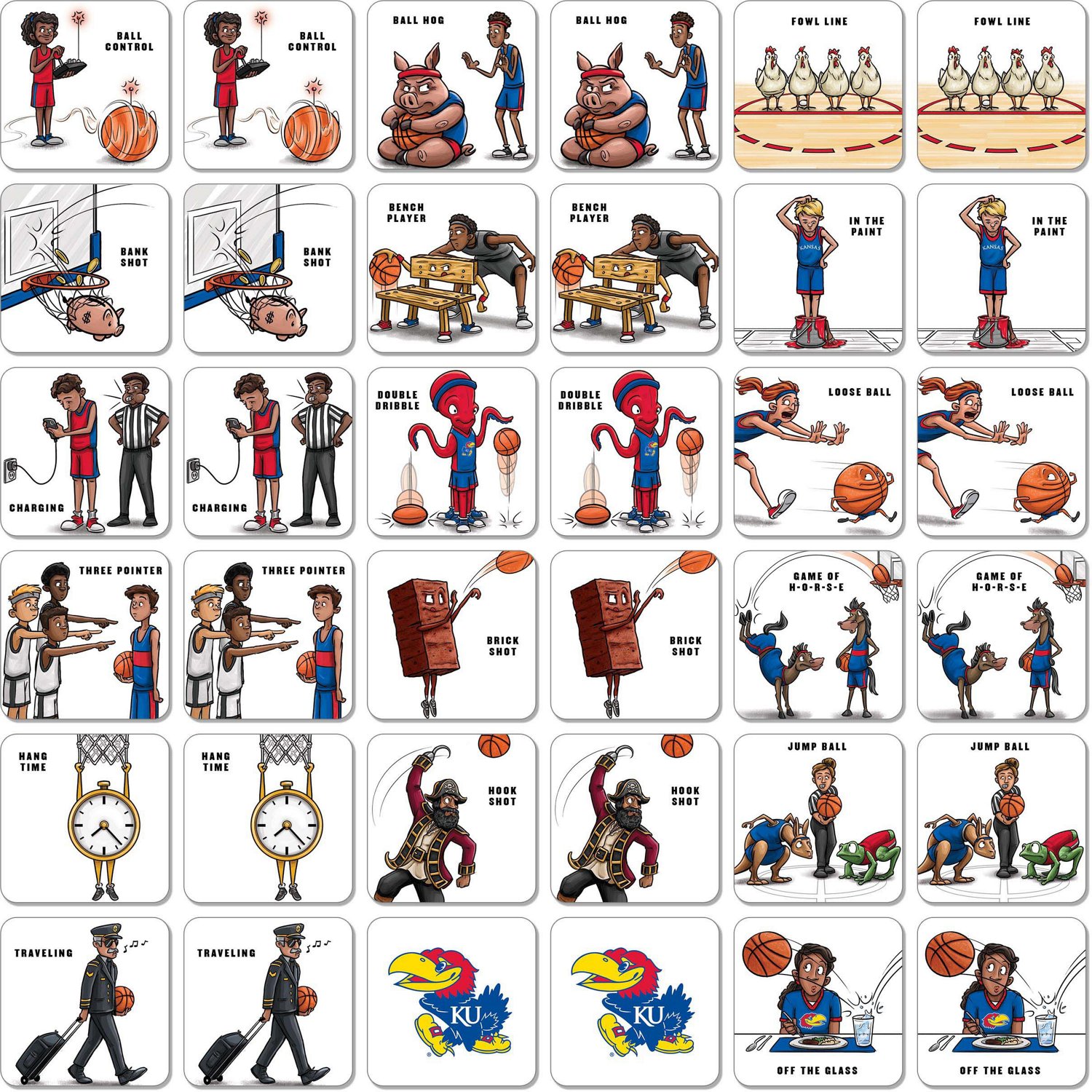 YouTheFan University of Kansas Memory Match Game
