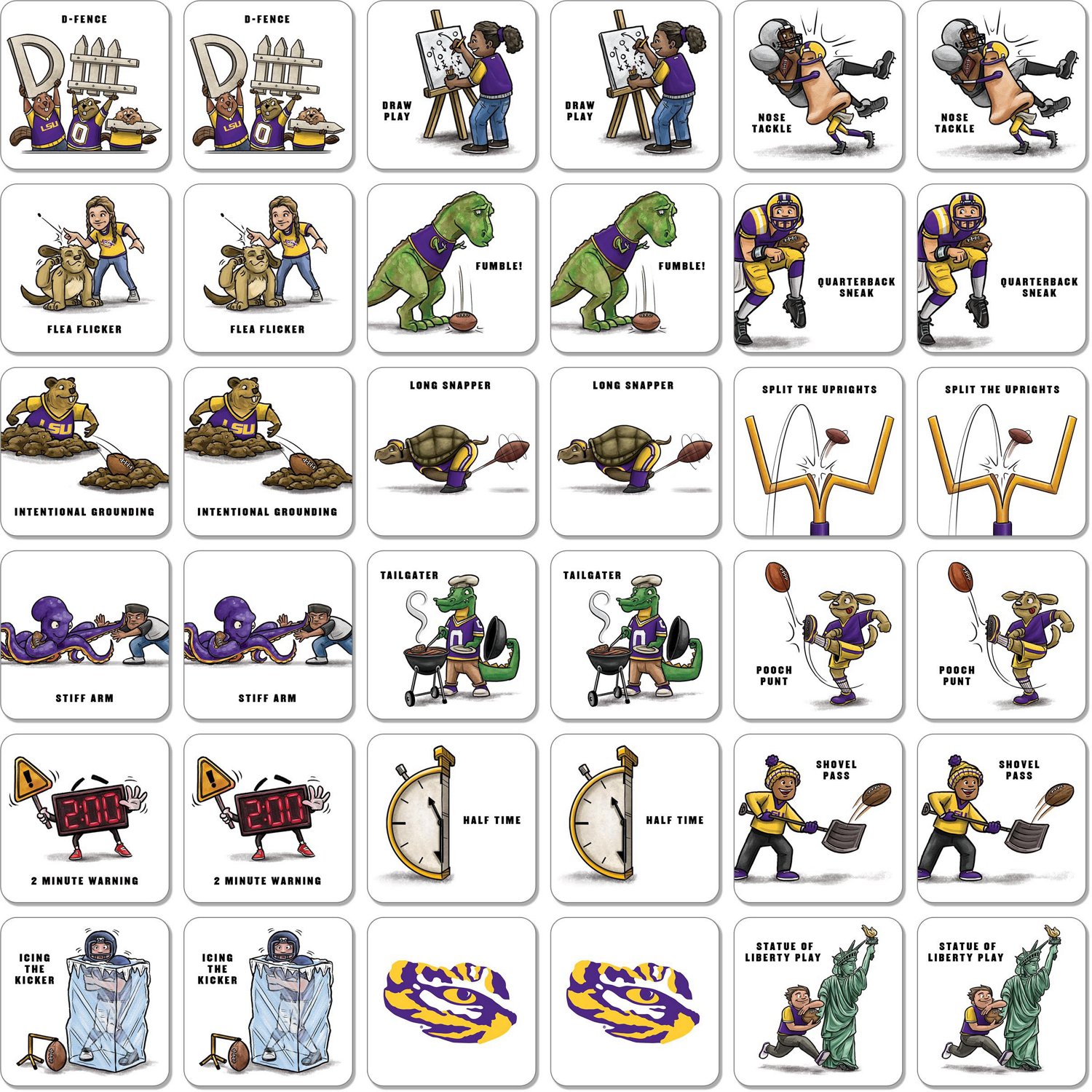 YouTheFan Louisiana State University Memory Match Game - view number 2