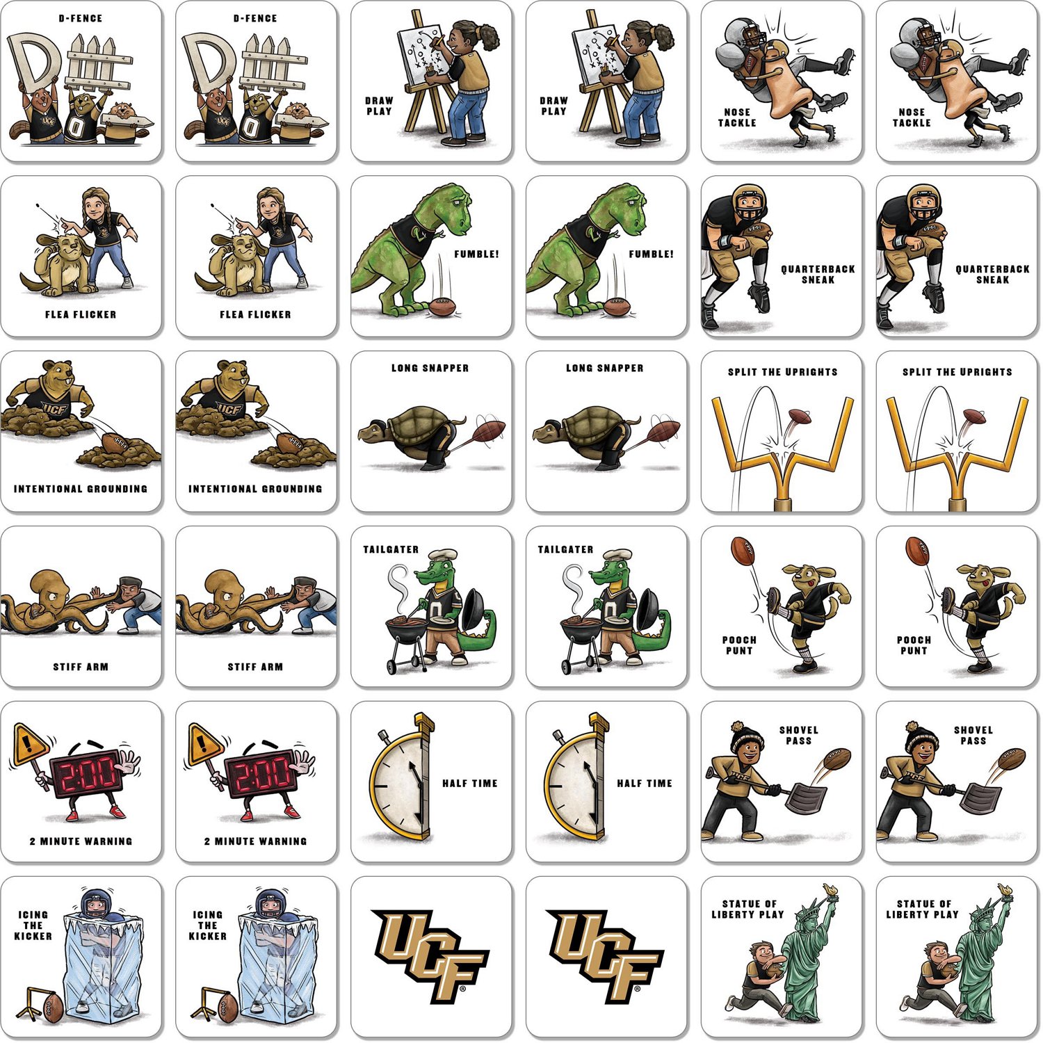 YouTheFan University of Central Florida Memory Match Game - view number 2
