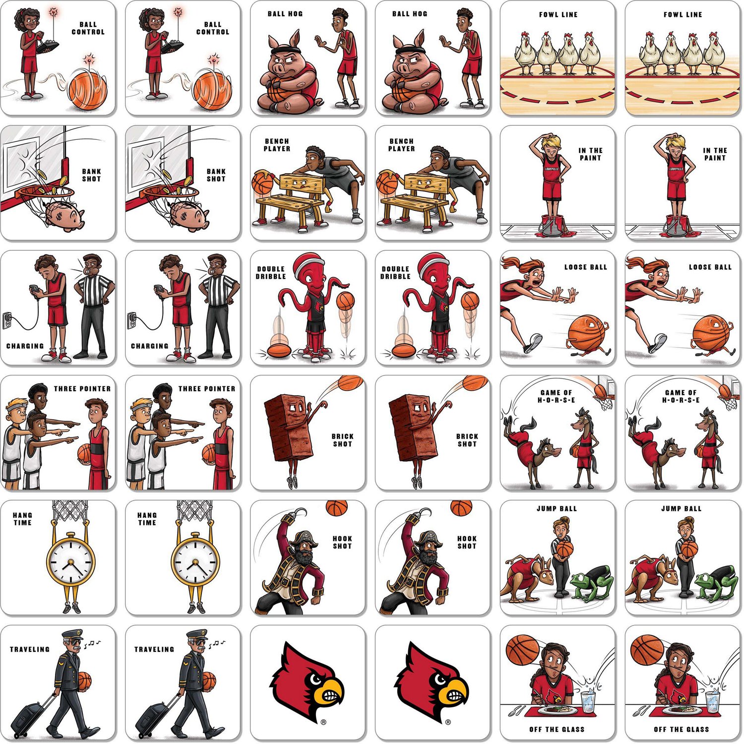 YouTheFan University of Louisville Memory Match Game